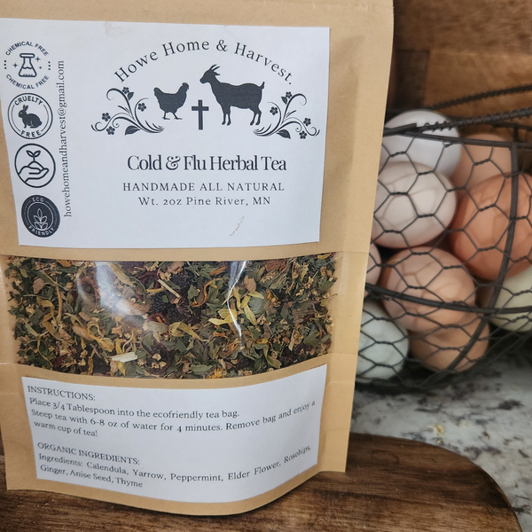 Herbal Cold & Flu Tea - 2oz Bag – Howe Home & Harvest LLC