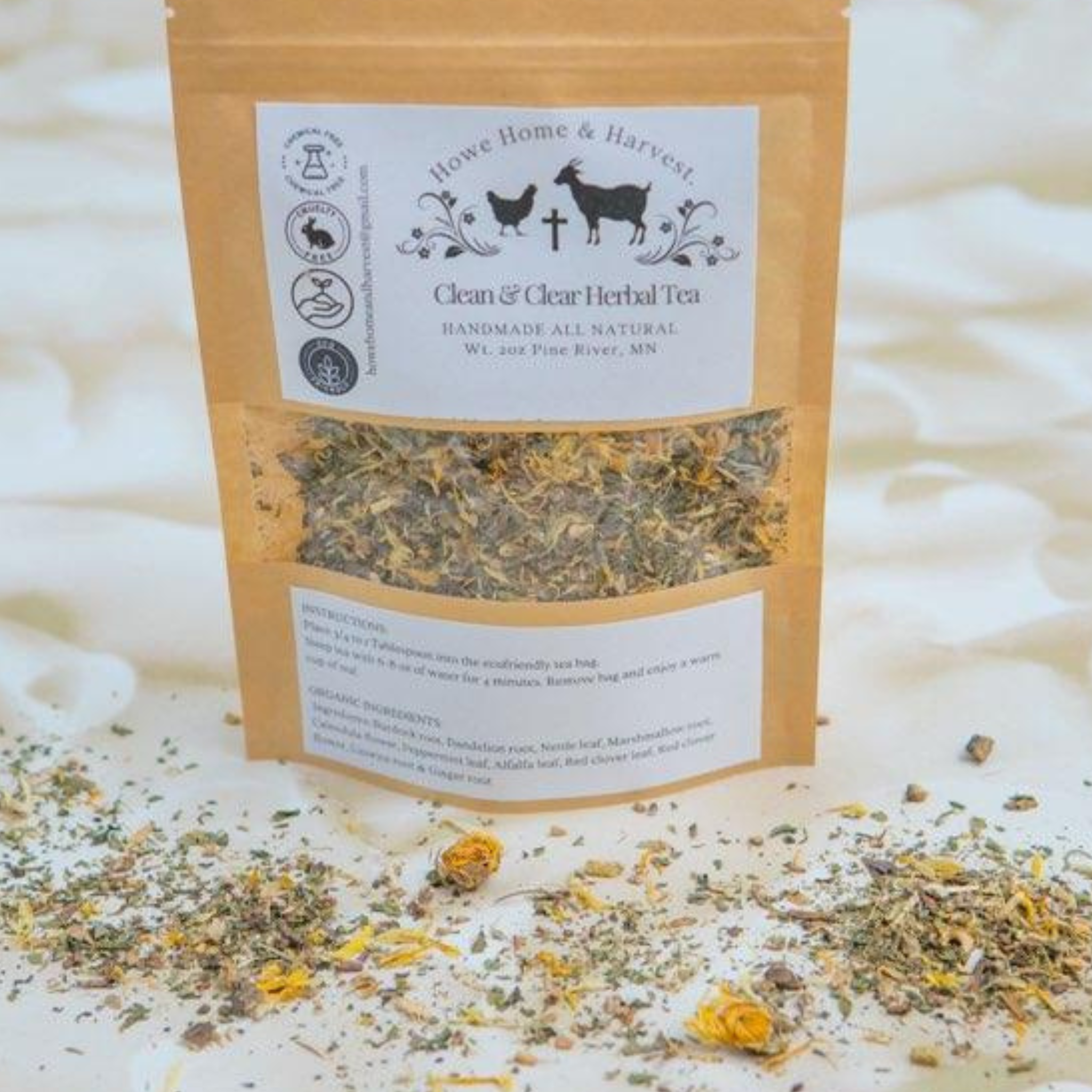 Clean & Clear Herbal Tea- 2oz Bag – Howe Home & Harvest LLC
